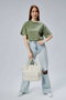 Zoozie Bags Bolsa Tote de Lona Crema